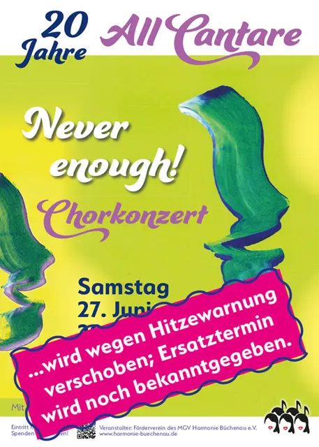 All Cantare Konzert am 27.JUni wird verschoben - Ersatztermin wird bekanntgegeben | Foto: All Cantare