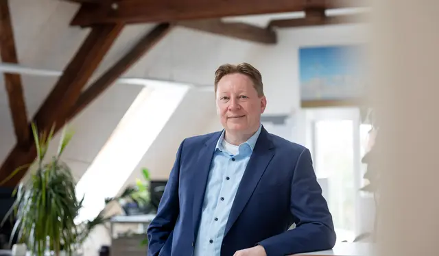 Torsten Szielasko, GAIA-Geschäftsführer, im Unternehmenssitz.