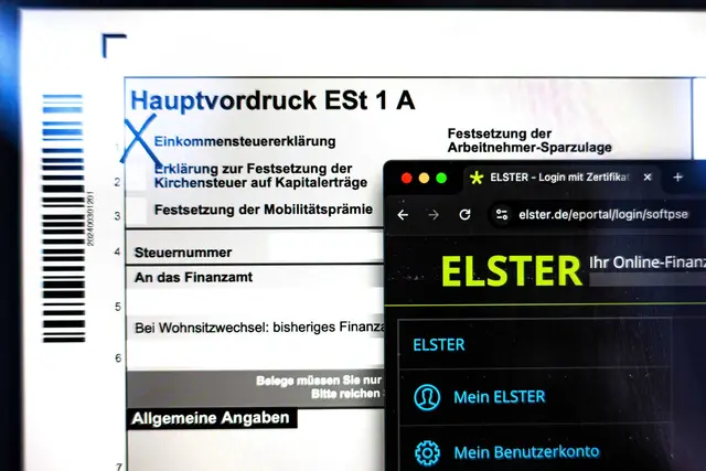 Am 1. Juli startet die Steuererklärung mit einem Klick. (Symbolbild) | Foto: Sina Schuldt/dpa