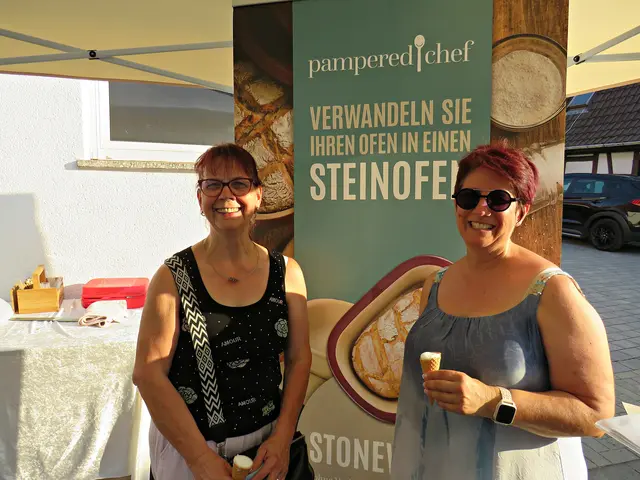 Petra Löwenmuth und Ute Tsapanidis-Merz mit Eis | Foto: Brigitte Melder
