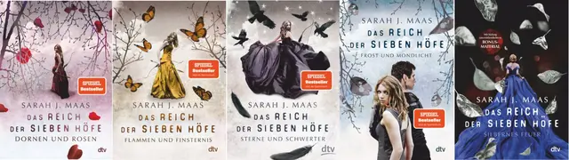 Das Reich der sieben Höfe umfasst aktuell fünf Bände, ein sechster Band ist geplant. Die Reihenfolge ist im Artikel dokumentiert. | Foto: dtv