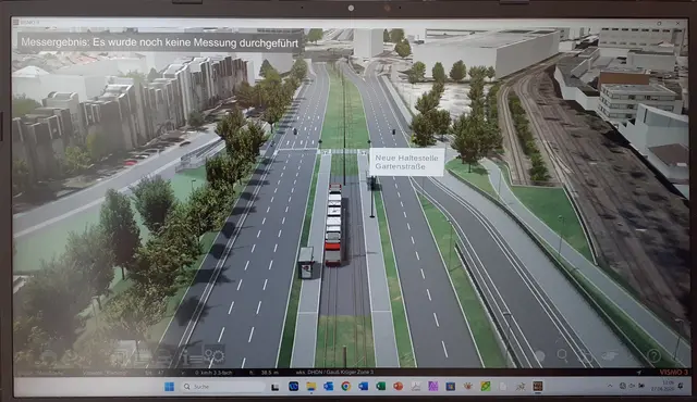Die Schallschutzbebauung wird weiterhin die Begrenzung des Hemshofviertels zur Rheinuferstraße und zum Rheinufer bilden. An der Ecke Kohl-Allee/Rheinuferstraße ist zudem eine Blockrandbebauung vorgesehen, die sich vor dem südlichen Ende der Schallschutzbebauung befinden wird. | Foto: Julia Glöckner