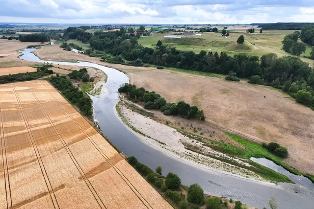 Der Pegelstand der Donau ist sehr niedrig.  | Foto: Felix Kästle/dpa