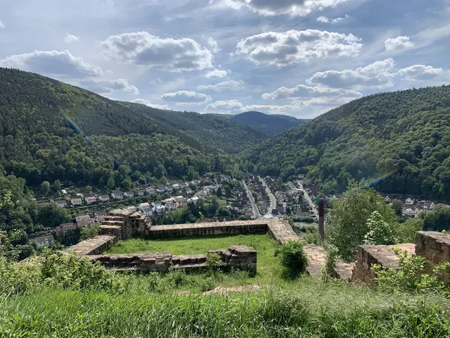 Der Naturpark Pfälzerwald bietet zahlreiche Ausflugslokale. Von Dahn, über Neustadt an der Weinstraße bis nach Trippstadt und Pirmasens. Das Bild zeigt den Ausblick von der Wolfsburghütte in Neustadt. | Foto: Laura Braunbach