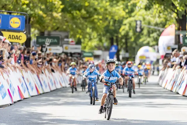 Bevor die Profis kommen, gehört die Strecke in Offenbach den Kindern: Die mini tour bringt besonderen Radspaß in die Gemeinde (Bild von 2025) | Foto: A.S.O. Germany/Henning Angerer