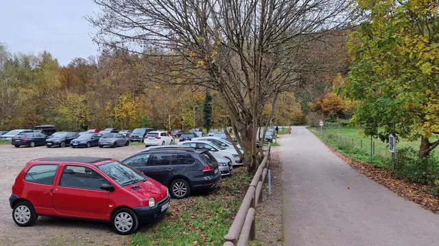 Ein großes Parkplatzareal steht beim Ausflugslokal Bremerhof zur Verfügung | Foto: Ralf Vester 