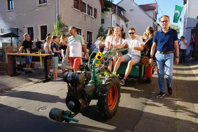 Traditionell beginnt die Hambacher Jakobuskerwe im Ortsteil Hambach mit der eigentlichen Kirchweih und dem Kerweumzug. (Das Foto stammt von einer früheren Kerwe.) | Foto: Markus Pacher