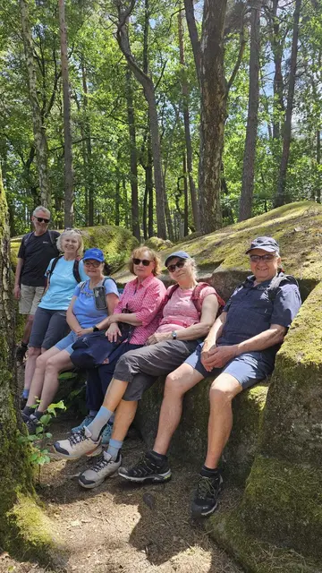 Gruppenfoto am Felsen | Foto: Ich