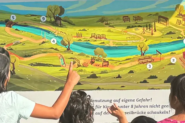 Grafik mit Natur und Kindern  | Foto: Karin Schatz, Kirchheimbolanden 