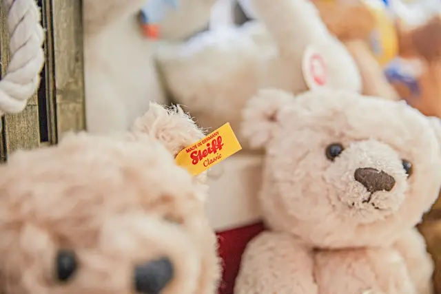 Omnipräsent in vielen Kinderzimmern: die Plüschbären mit Knopf im Ohr. (Archivbild) | Foto: Jason Tschepljakow/dpa