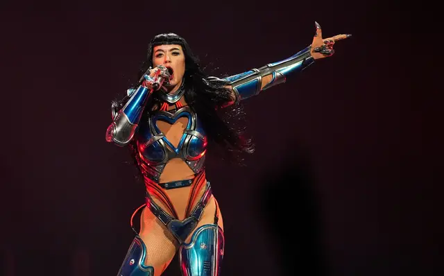 Katy Perry, hier bei einem Auftritt in der US-Stadt Inglewood, machte mit einem Hüpf-Video in Stuttgart von sich reden. | Foto: Chris Pizzello/Invision/AP/dpa