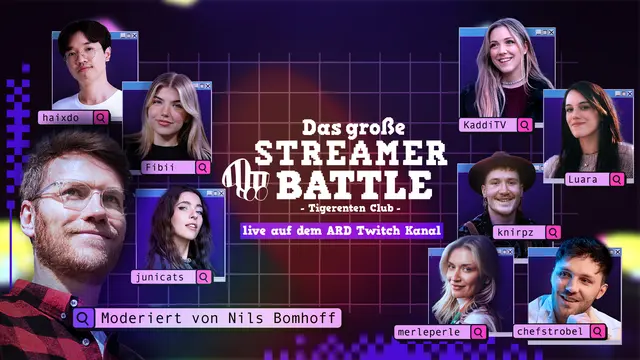 Tigerenten Club: Die Spezialausgabe „Das große Streamer-Battle" läuft am 18. Juli ab 18 Uhr vier Stunden live auf Twitch. | Foto: SWR - Südwestrundfunk, Foto: SWR 2026