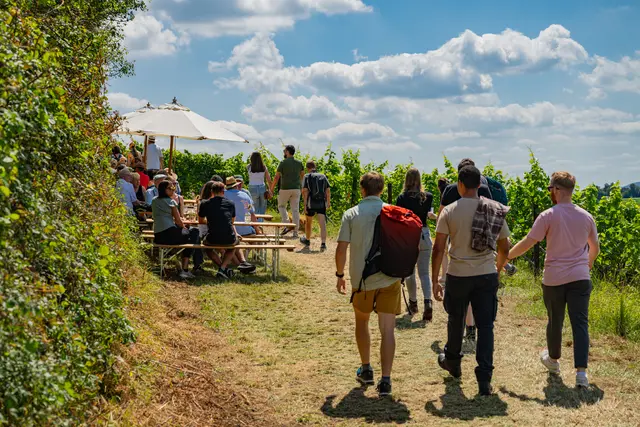 Auch kleinere Feste und Ausflugsziele prägen das Wochenende vom 27. bis 29. Juli in der Pfalz – hier beim Kalmitfest in Ilbesheim | Foto: CC-BY Pfalz Touristik, Heimatlichter GmbH 