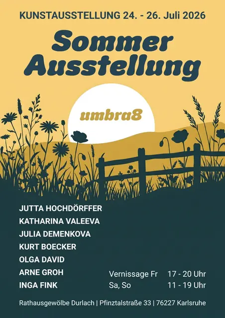 Plakat zur Sommerausstellung