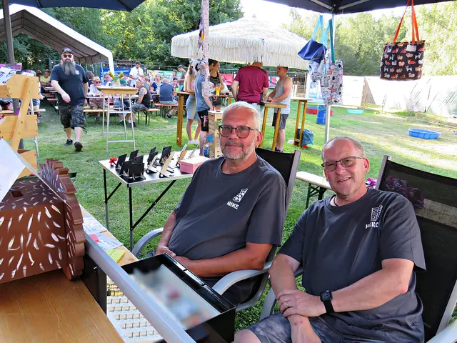 Mike und Heiko an der Kasse | Foto: Brigitte Melder