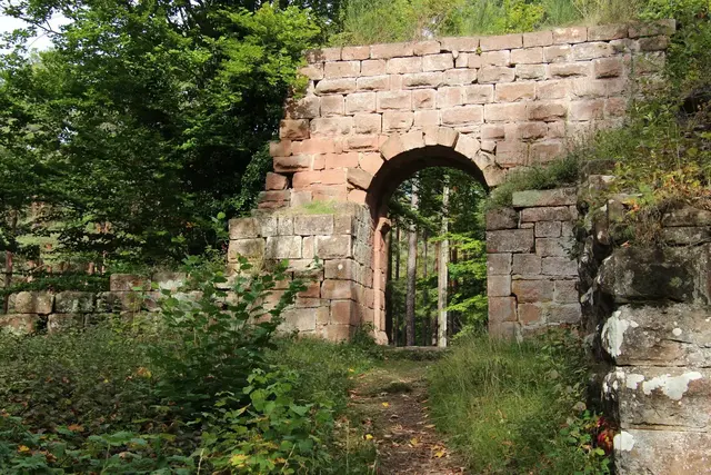 Die Ruine Schlosseck liegt in der Nähe der Hardenburg im Pfälzerwald. | Foto: Franz Walter Mappes