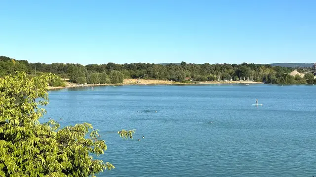So fühlt sich Urlaub an - in Karlsruhe ist er am Epplesee zu erleben. | Foto: Thorsten Kornmann