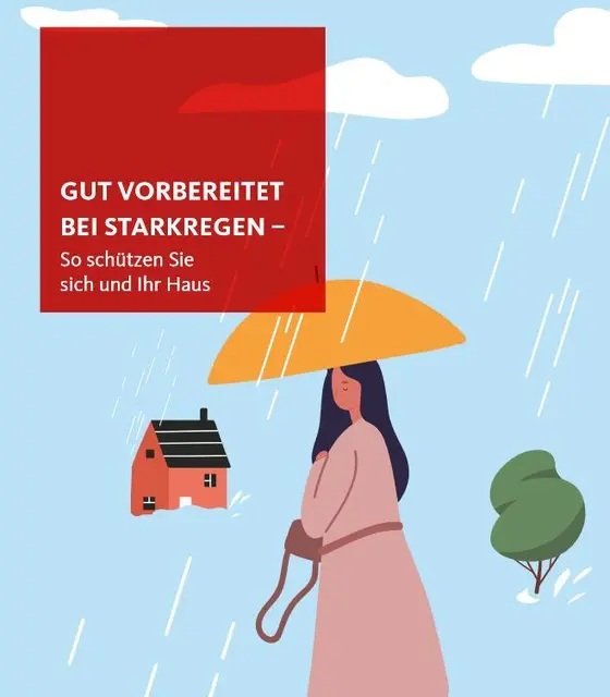 Wenn bei Starkregen das Wasser in den Keller läuft, helfen Infos zur Vorsorge und zum Risiko am eigenen Haus. | Foto: Stadt Mannheim
