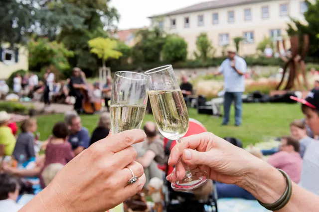 Viele bringen beim Picknick im Park eine Decke mit und hören dabei Live-Musik unter freiem Himmel. | Foto: Klaus Venus