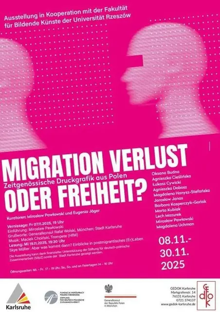 Polen, Migration, Plakat 2025 | Foto: GEDOK Karlsruhe