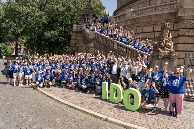 In Mannheim treffen sich Jugendliche aus aller Welt zu Workshops und Wettbewerbsaufgaben auf Deutsch. | Foto: Goethe-Institut, Andreas Dahn