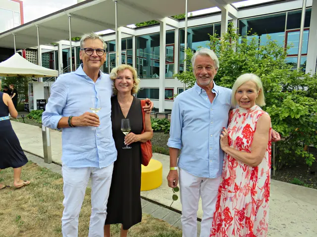 Horst Langer und Michael Cordier mit ihren Frauen | Foto: Brigitte Melder