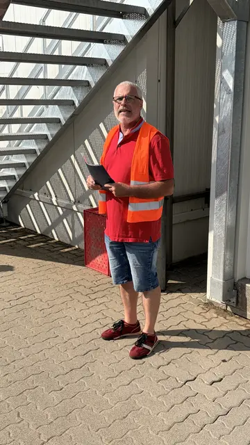 Vorstandsmitglied Hartmut Renner bei der Führung | Foto: Michael Ceranski