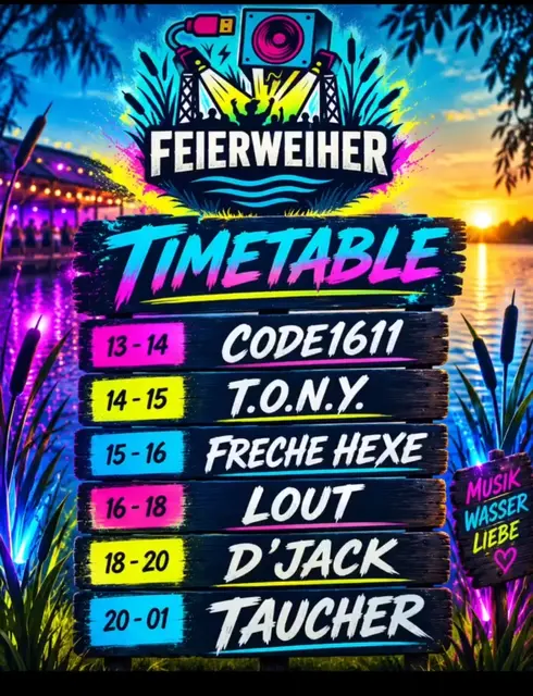 DJs.... Timetable von 13:00 Uhr bis 01:00 Uhr  | Foto: Manu Wo