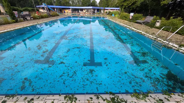 Das Unwetter hat auch im Waldschwimmbad in Steinfeld eine Spur der Verwüstung hinterlassen.  | Foto: Verbandsgemeindeverwaltung Bad Bergzabern
