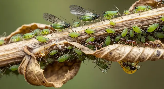 Um Blattläuse loszuwerden bedarf es keiner chemischen Mittel. Einfach Hausmittel können den kleinen Käfern den Garaus machen. | Foto: emorycastillornyj/stock.adobe.com