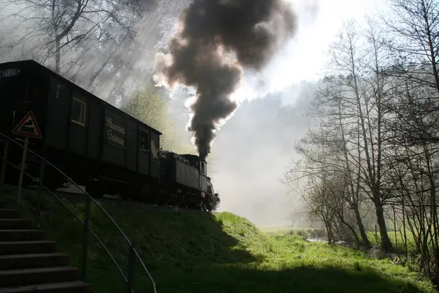 Kuckucksbähnel Neustadt: Der Museumszug des Eisenbahnmuseums in Aktion. | Foto: Rolf Schädler