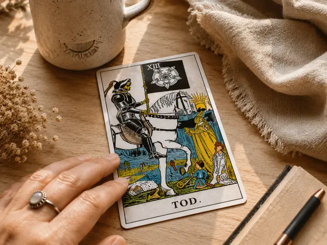 Die Tarotkarte „Der Tod“ gilt als besonders gefürchtet – dabei steht sie oft eher für Wandel als für ein negatives Ereignis | Foto: Stephanie Walter - erstellt mit KI