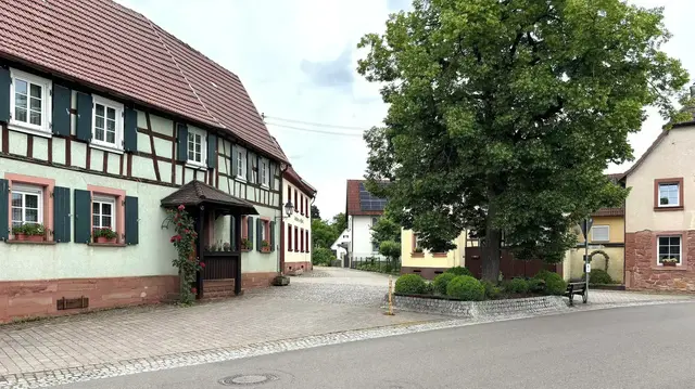 Die Viehstrich-Tour führt mitten durch das ruhige Dierbach. | Foto: Thorsten Kornmann