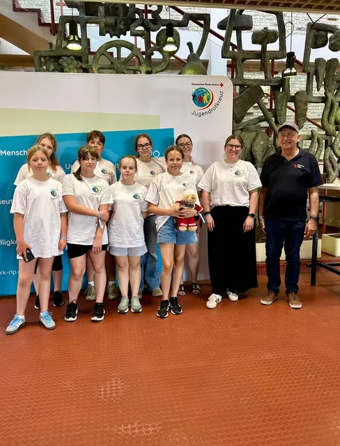 Beim Bezirkswettbewerb des Jugendrotkreuzes (JRK) Rheinhessen-Pfalz hat der Schulsanitätsdienst (SSD) Ramstein-Miesenbach den ersten Platz belegt | Foto: RWG