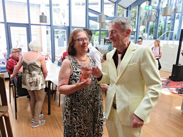 Künstlerin Anita Strebel mit Wolfram Blank | Foto: Brigitte Melder