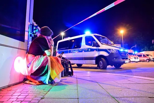 Nach dem Vorfall ist der CSD in Berlin abgebrochen worden.  | Foto: Sebastian Gollnow/dpa