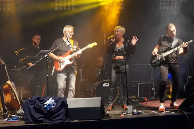 Die Band PUSCH brachte für über drei Stunden Partystimmung auf den Platz. | Foto: MannemVorne/Bry
