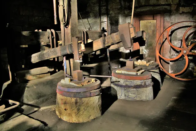 Hammerwerk der Wappenschmiede nach der Sanierung 2015 | Foto: Foto: Benno Münch