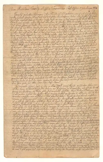 Ein Brief von Johannes Risser 1883.  | Foto: Sammlung Deutsches Auswandererhaus