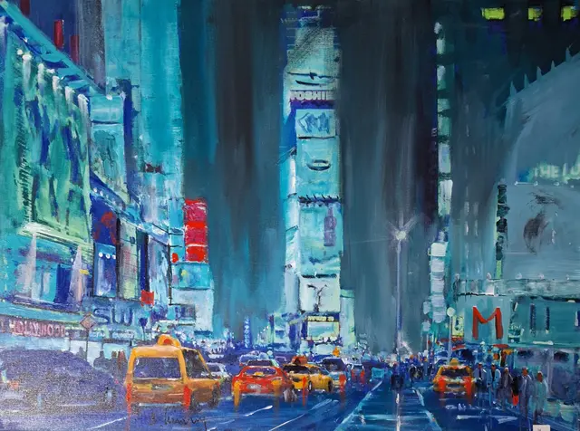 Time Square am Abend | Foto: Bernd Klimmer