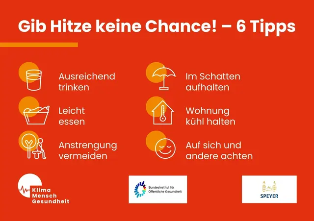 Wenn es heiß wird, helfen Schatten, genug zu trinken und kurze Wege zur nächsten Wasser-Station. | Foto: Bundesinstitut für Öffentliche Gesundheit
