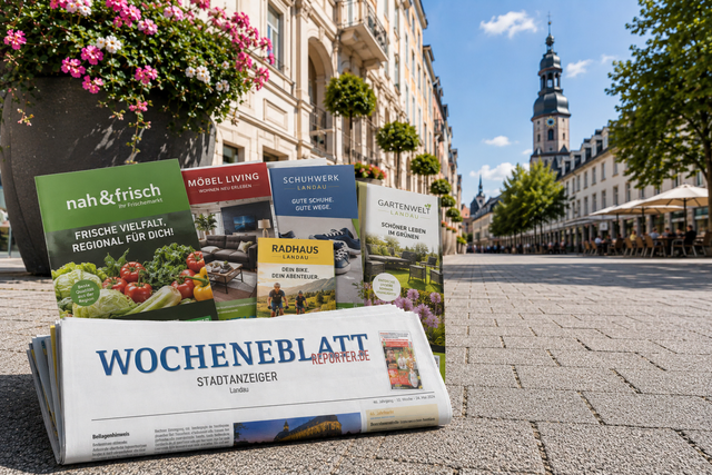 Prospekte verteilen Landau. Effektive Haushaltsverteilung. | Foto: MWS Mediawerk Südwest GmbH, erstellt mit KI.