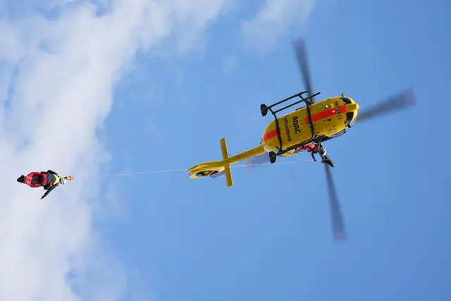 «Christoph 66» verfügt über reine Rettungswinde. (Archivbild) | Foto: Thomas Frey/ADAC Luftrettung /dpa