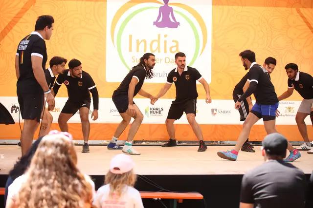 Ein Teil der deutschen Kabaddi-Nationalmannschaft war in Karlsruhe | Foto: Gustai/Pixelgrün