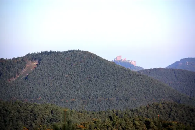 Trifelsblick auf dem Premiumwanderweg Schusterpfad Hauenstein | Foto: Jens Vollmer