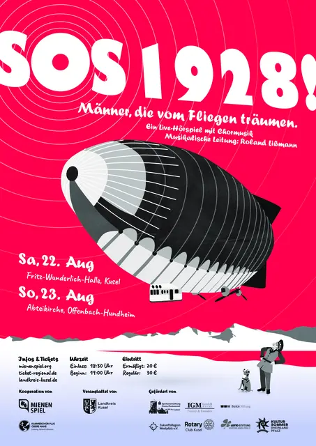 KULTURSOMMER Rh-Pf. 
SOS 1928! Männer, die vom Fliegen träumen | Foto: Kreisverwaltung Kusel