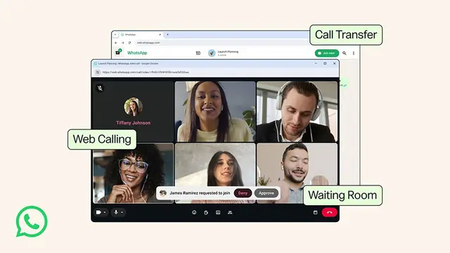 Audio- und Videoanrufe sind nun auch über WhatsApp Web verfügbar. | Foto: Meta/dpa-mag