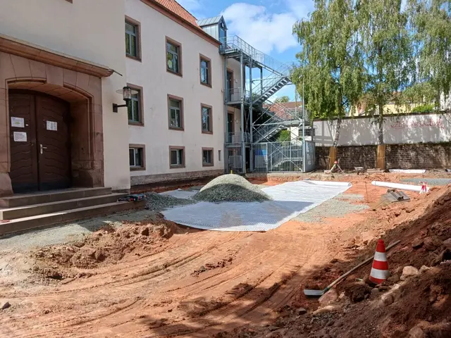 Der Schulhof der Grundschule Pfaffenwoog in Erfenbach wird zu einem modernen Lern-, Spiel- und Aufenthaltsbereich umgestaltet | Foto: Stadt KL/gratis