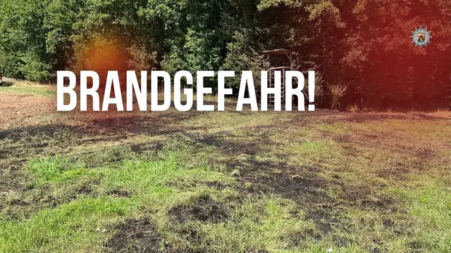 Die Polizei warnt in der Westpfalz vor hoher Waldbrandgefahr. In Teilen der Pfalz gilt laut Deutschem Wetterdienst aktuell Stufe 4 von 5. | Foto: Polizeipräsidium Westpfalz