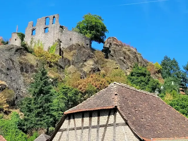Den Donnersberg, den höchsten Berg der Pfalz, kennt jeder. Die zum Massiv gehörige Falkensteiner Schlucht ist nicht ganz so bekannt. Startpunkt einer spannenden, von zahlreichen Natur-, Kultur- und Einkehr-Highlights gesäumten Rundwanderung ist das herrlich gelegene Höhendorf Falkenstein mit seiner gleichnamigen Burg. | Foto: Markus Pacher